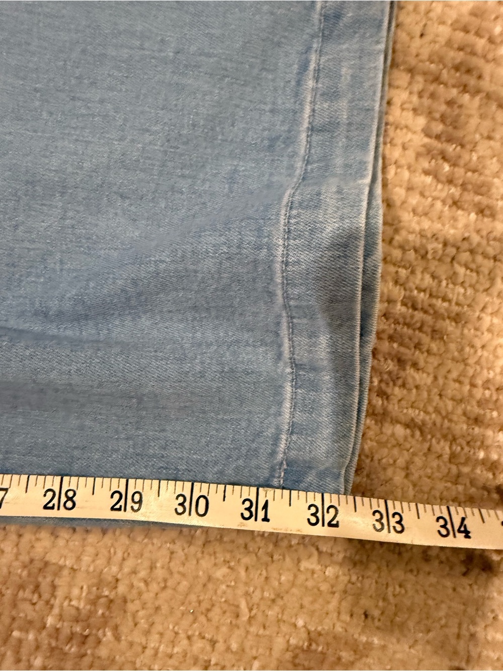 AG Jeans Stella Cinched Wide leg Light Wash 29” x 32” Inseam NWT Zip and String - Picture 9 of 11